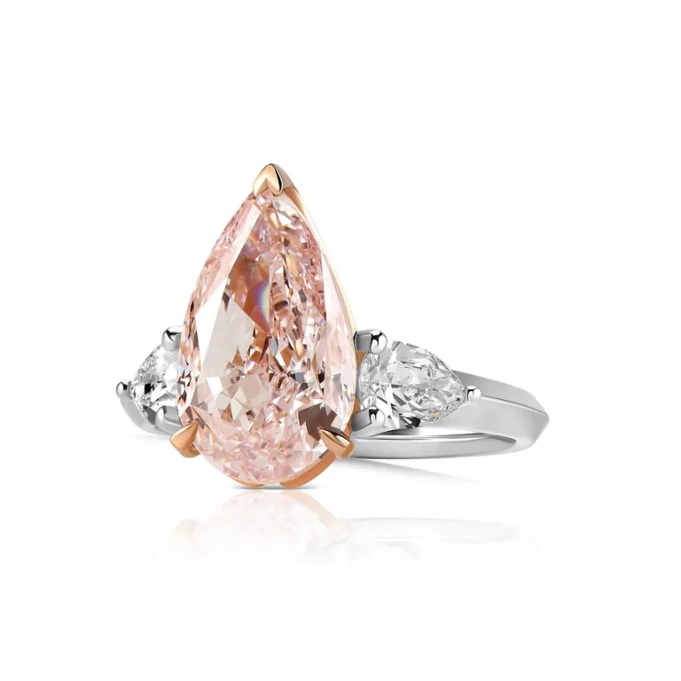 Кольцо с розовым бриллиантом 5.00 ct