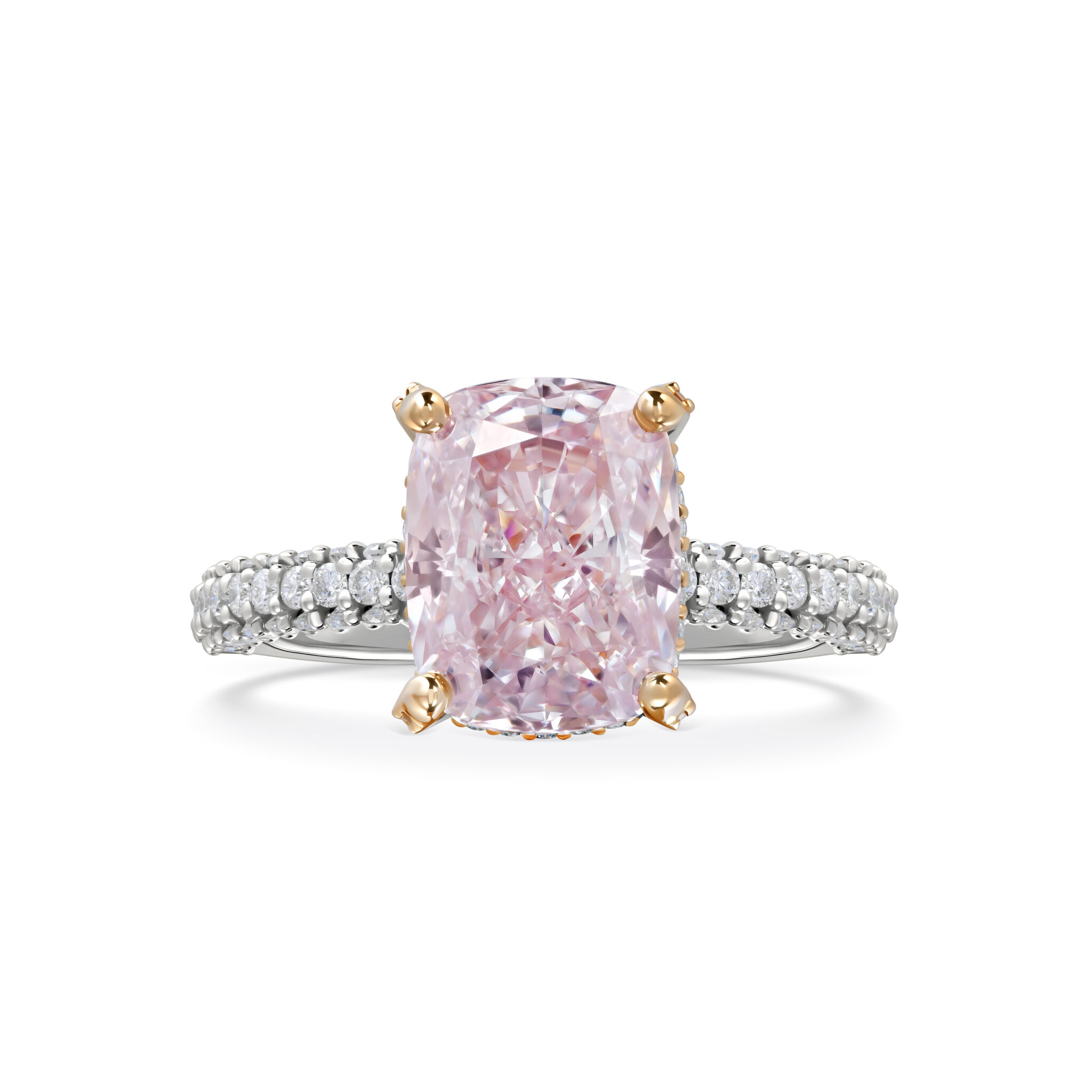 Кольцо с розовым бриллиантом 3.04 ct #1