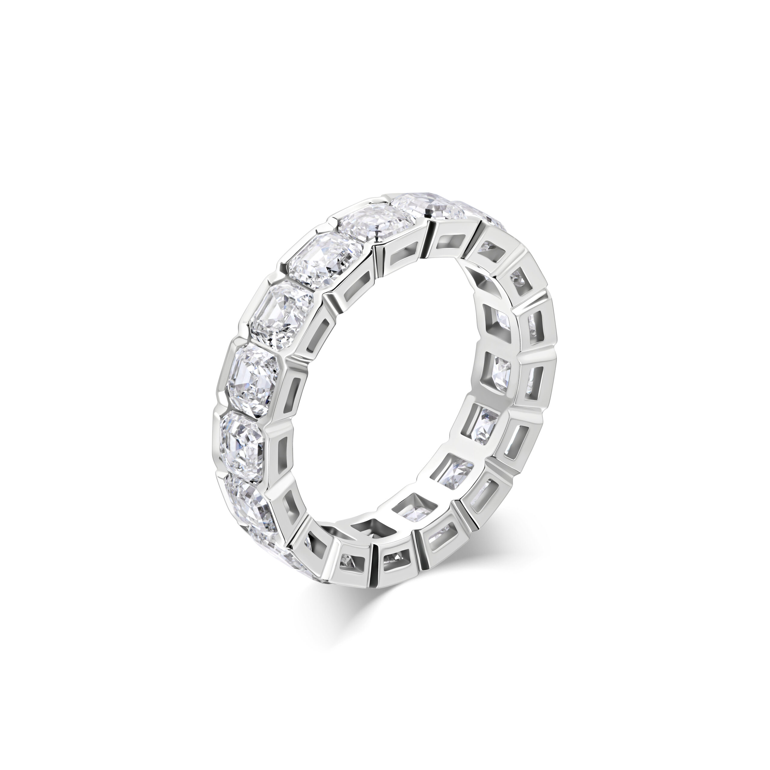 Кольцо-дорожка с бриллиантами 5.24 ct